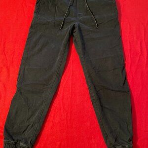 American Eagle SZ M Black Extreme Flex Elastic Hem Drawstring Jogger Pants